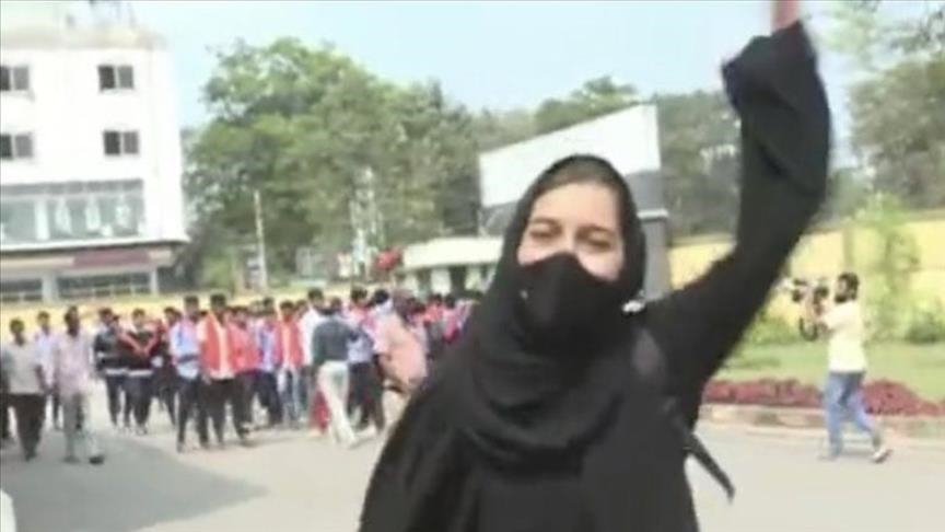 تظاهرات مردم بنگلادش در حمایت از مسلمانان هند